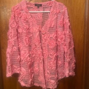 Kaktus Pink Lace Cardigan